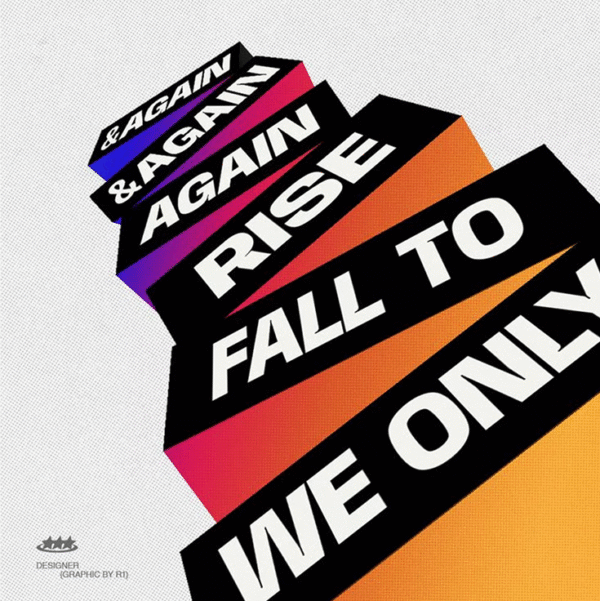 Bold Typography Poster – Rise Again