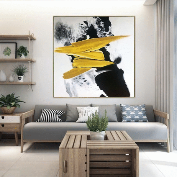 Golden yellow  painting 036
