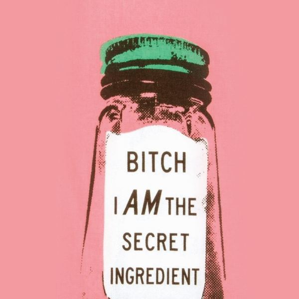 Bold Kitchen Quote Art – “I Am the Secret Ingredient” Funny Feminist Poster