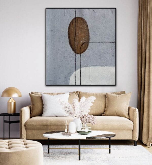 Huge painting, Oversized Abstract Wall Art, Commission Painting, Abstract Painting, Modern Wall Art, Boho Wall Decor, Bedroom Decor - Image 3