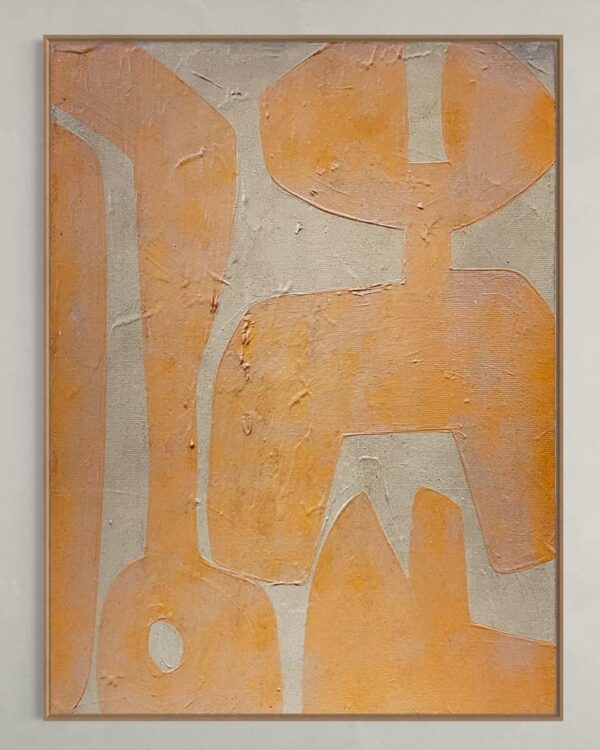 Living Room Minimalist Art Pure Beige Wall Art Beige Wabi-Sabi Painting Modern Home Decor Neutral Beige - Image 7