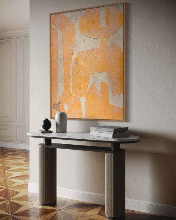 Living Room Minimalist Art Pure Beige Wall Art Beige Wabi-Sabi Painting Modern Home Decor Neutral Beige - Image 4