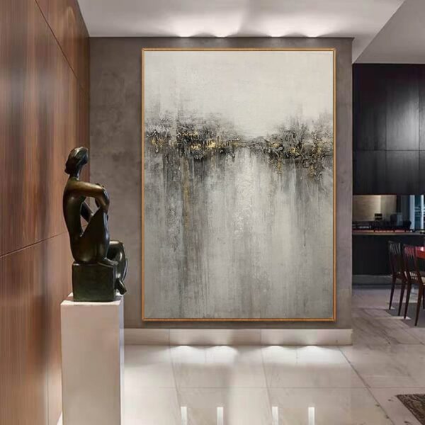 abstract painting original large, grey painting on canvas, modern abstract artwork, abstract canvas art, contemporary art hand painted H556
