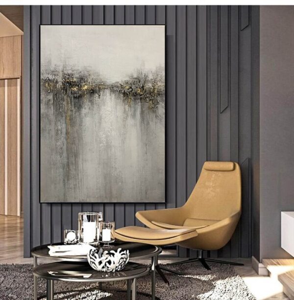 abstract painting original large, grey painting on canvas, modern abstract artwork, abstract canvas art, contemporary art hand painted H556 - Image 8