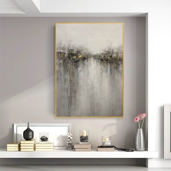 abstract painting original large, grey painting on canvas, modern abstract artwork, abstract canvas art, contemporary art hand painted H556 - Image 7
