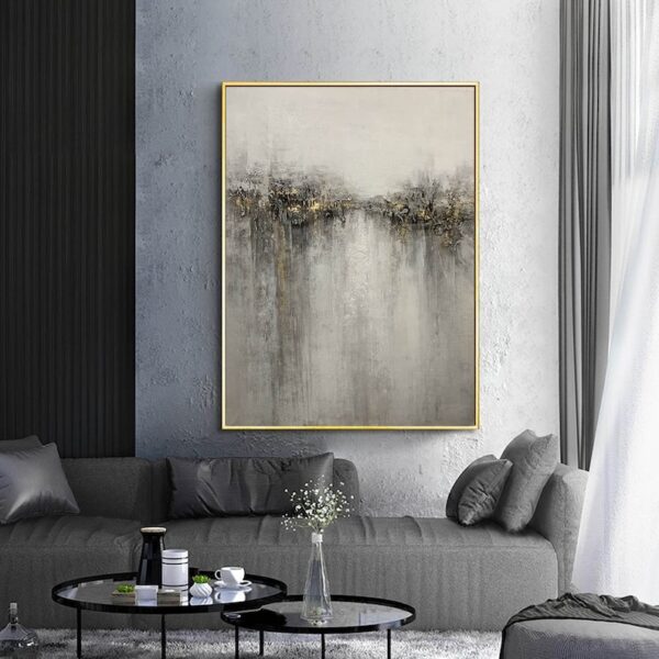 abstract painting original large, grey painting on canvas, modern abstract artwork, abstract canvas art, contemporary art hand painted H556 - Image 6