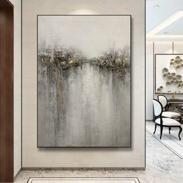 abstract painting original large, grey painting on canvas, modern abstract artwork, abstract canvas art, contemporary art hand painted H556 - Image 5