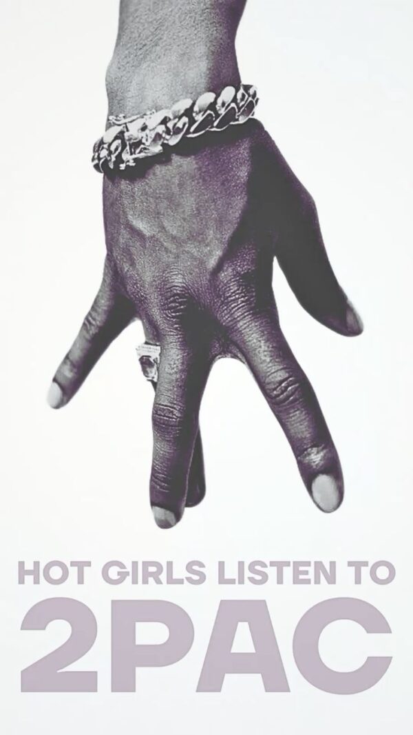 Hot Girls Listen to 2PAC Poster – Hip-Hop Aesthetic Art - Image 2